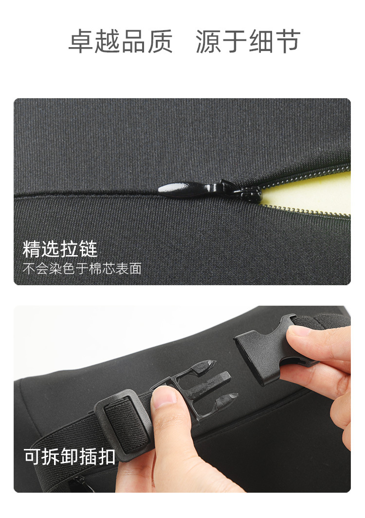 Car Headrest Neck Pillow Memory Foam Car Cushion Car Neck Support Pillow In-Car Cushion Pillow for Driver and Passenger Cervical Spine
