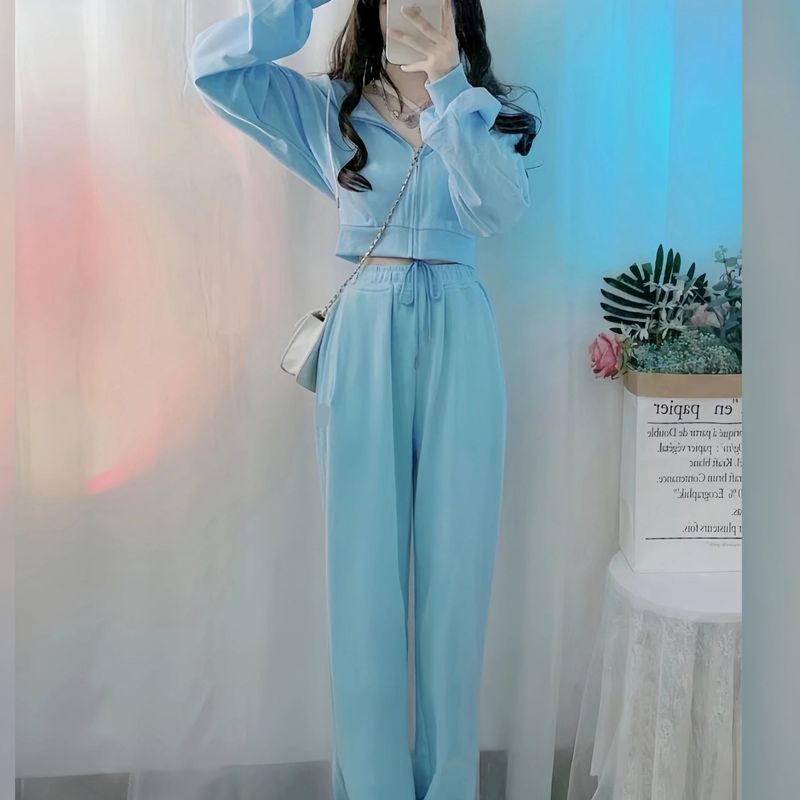 春秋季运动服套装女小个子学生韩版宽松秋装搭配一整套休闲两件套|undefined