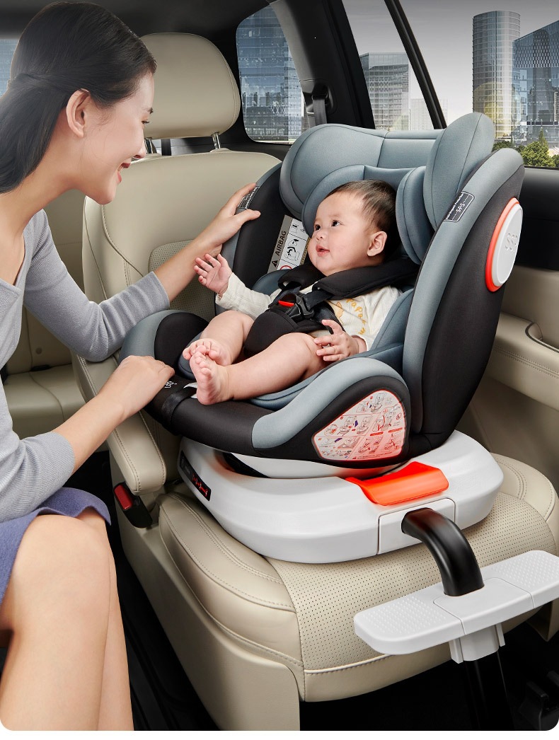 Child safety seat for cars, suitable for infants and babies, 360-degree rotating, simple and portable, universal for 0-year-olds