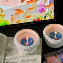 冰晶锦鲤香薰蜡烛礼盒套装小众生日礼物送女生高颜值毕业礼物