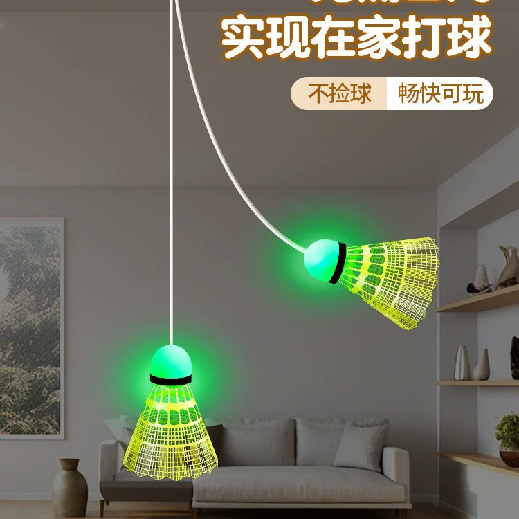 Тренажер для бадминтона для одного человека, самозапускающаяся линия для фитнеса, детский инструмент для тренировок по бадминтону в помещении.