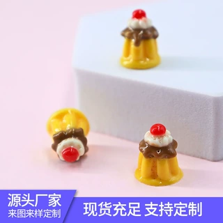 树脂饰品微缩食玩仿真食物巧克力夹心蛋diy配件奶油胶手工材料