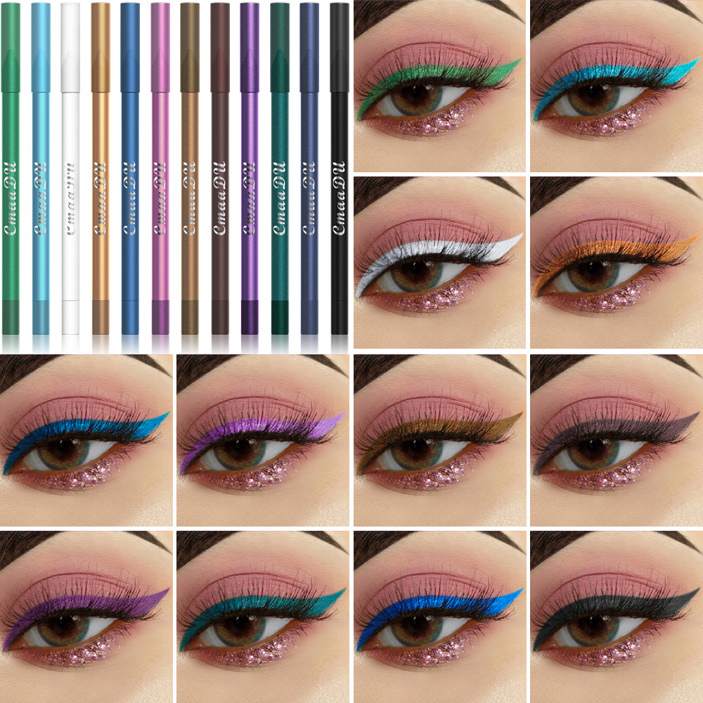 Cmaadu 12-Color Eyeshadow and Eyeliner Set. Please Pay Attention to the Disclaimer! Link for Disclaimer - Exclusively for Foreign Trade