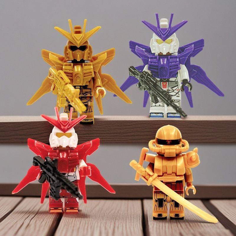 ガンダムビルディングブロックフィギュアは、レゴSWAT Ninjago Minecraft組み立て玩具モデルボーイズギフトと互換性があります。|undefined