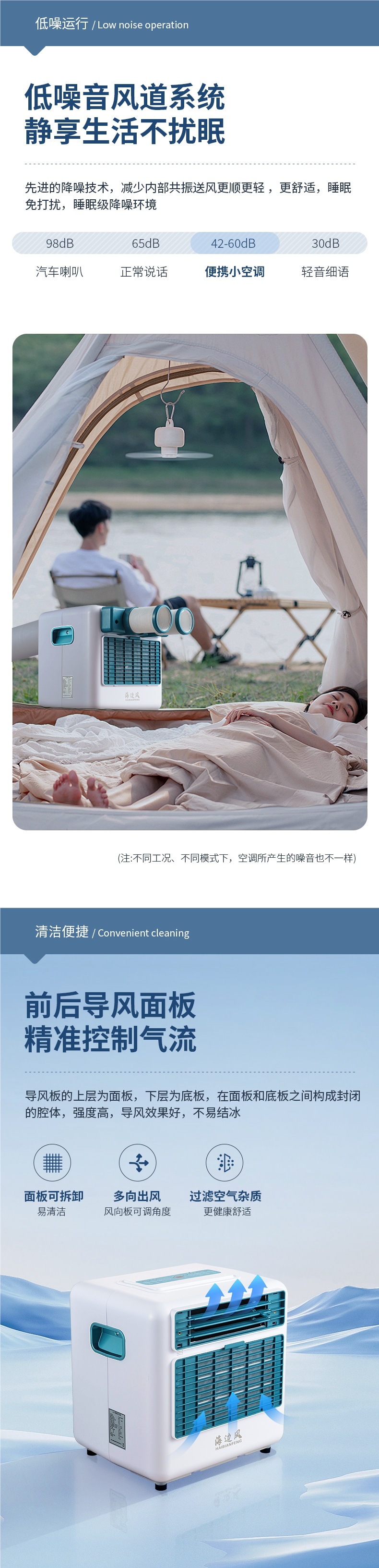 Portable Outdoor Air Conditioner, No Installation Needed, for Car, Home, Camping