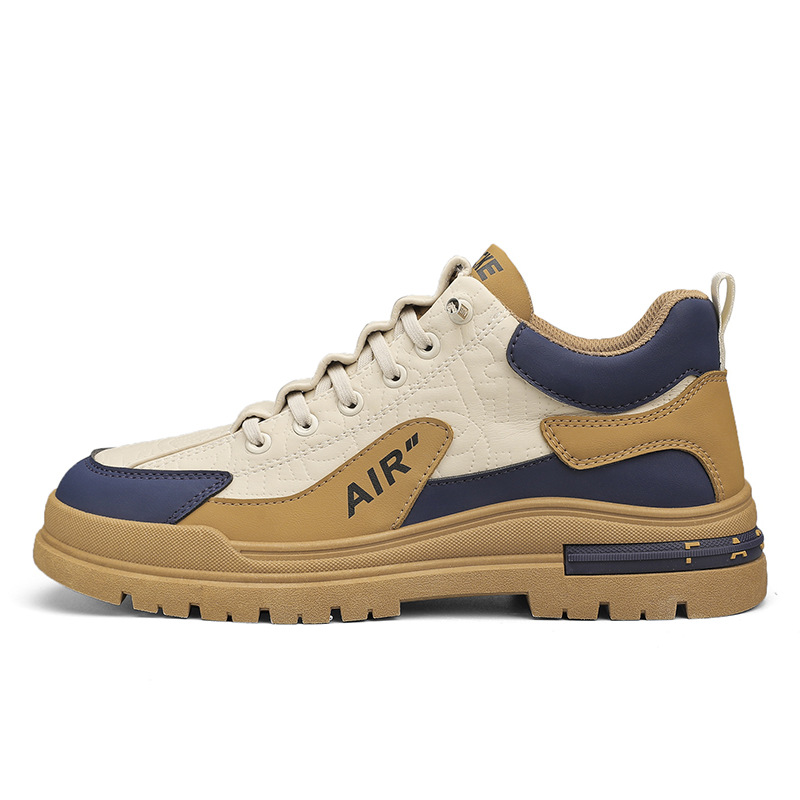 2023 otoño y invierno nuevo estilo de moda anti-derrapante zapatos de trabajo con suela gruesa zapatos casuales variados zapatos de cuero zapatos de moda zapatos de hombre