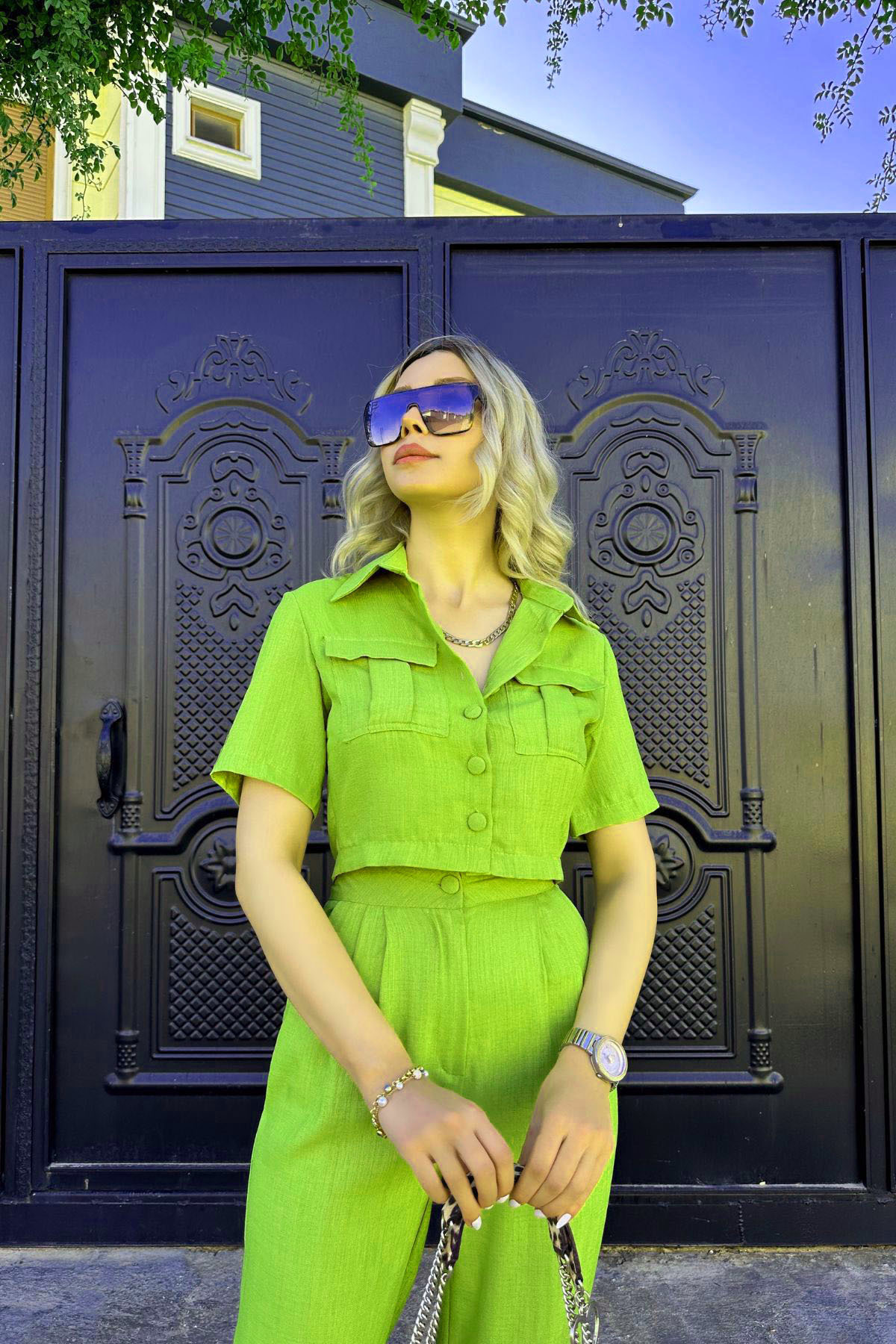 European And American Style Women's Summer Short Sleeve Two-Piece Set Cross-Border Trade, Elegant Casual For Women,_ecoleips.com