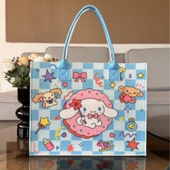 新品サンリオクロミ漫画プリントフェルトバッグ手提げ袋トートバッグ収納ギフトバッグ卸可