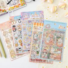 可爱卡通pet手账贴纸高颜值日记儿童装饰拼贴素材贴diy网红小贴画