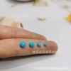 Turquoise gemstone for ring, ethnic copper accessory, stone inlay, 2-20mm, with gem