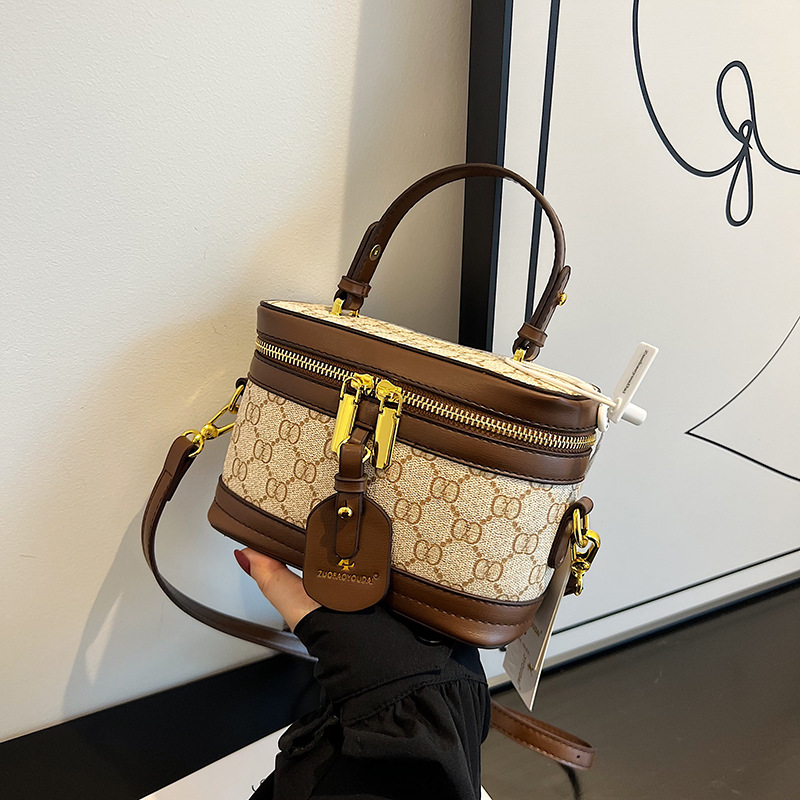 2023 nueva carta impresa personalizada bolso de hombro estilo occidental Internet celebridad estilo contraste color moda crossbody bolso de las mujeres