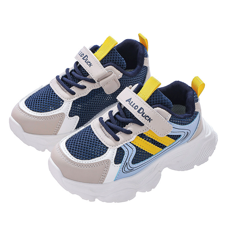 Zapatos para niños, zapatos deportivos para niños, 2025 nuevo estilo de primavera y otoño, transpirable, zapatos de coco para niños grandes en el campus