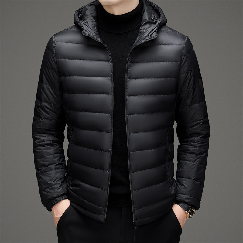 Counter Brand Lightweight down Jacket Men's Hooded Short 2025 Winter New Men's Ultra-Lightweight Warm Jacket