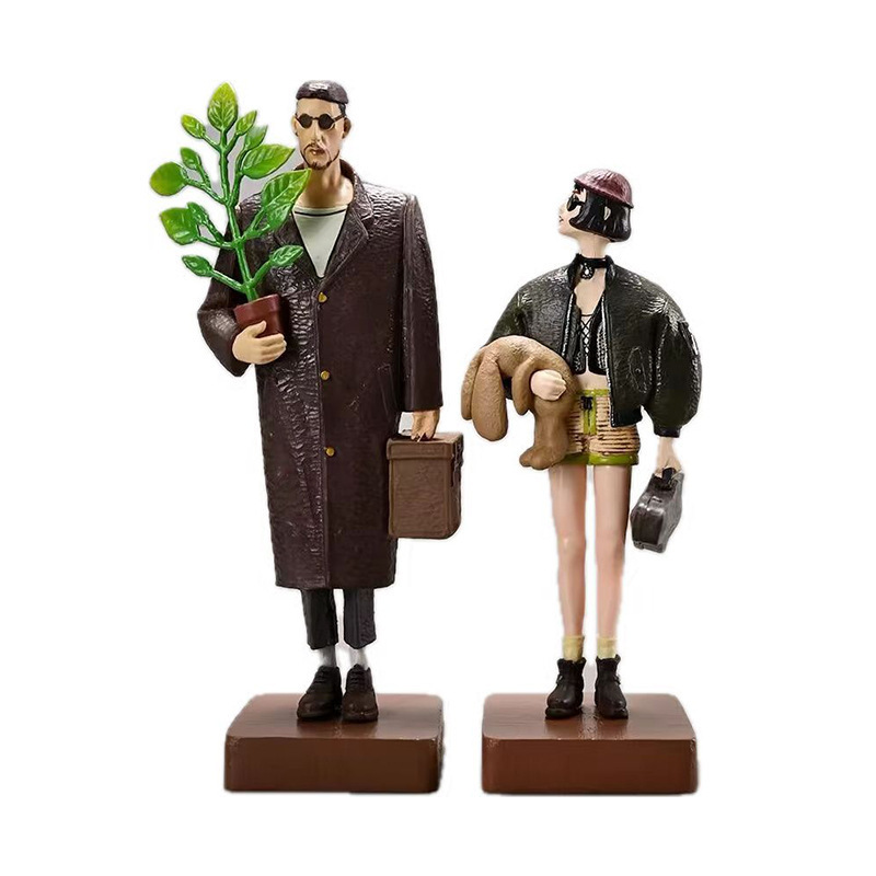 Cross-Border This Killer Isn'T Cold Leon Uncle Girl Combination Set Nostalgic Doll Figure Cake Ornament