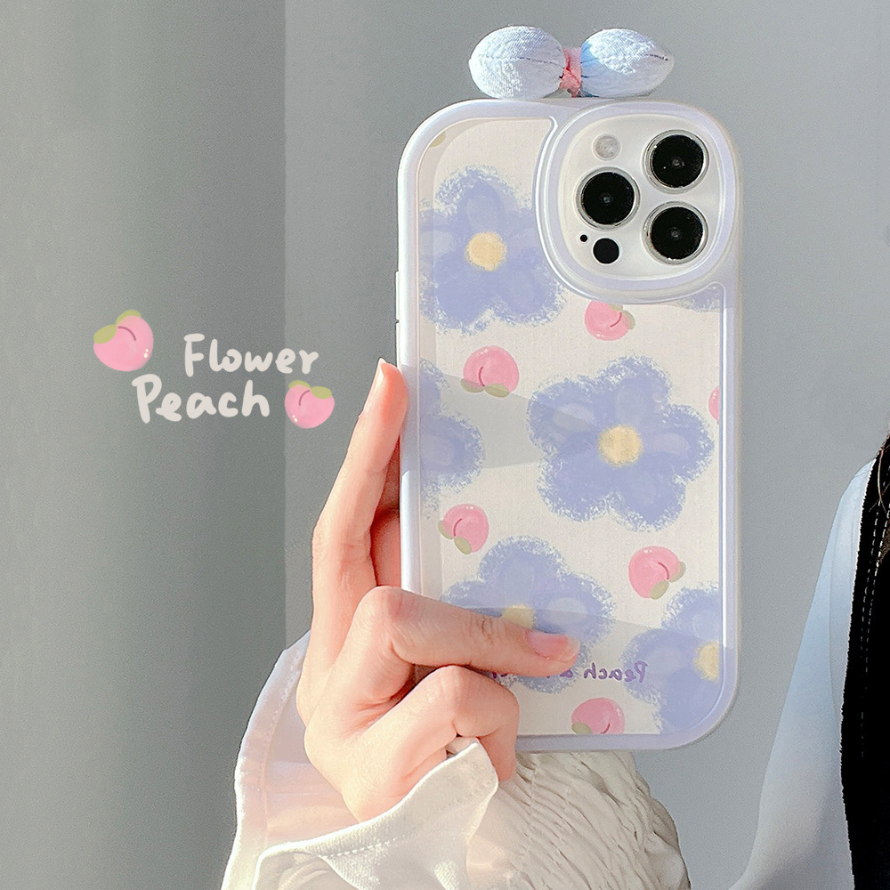 Fresh Flower 12 for Iphone14pro Max Mobile Phone Shell for iPhone 11 New 8 Bow Xs Set 13