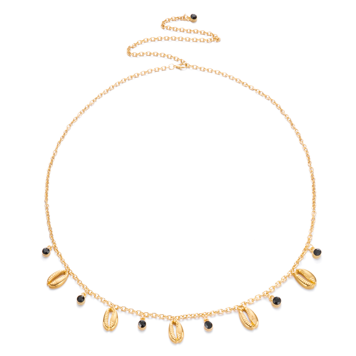 37g Weight Waist Chain Classification 1 Piece Quantity Holiday, Street Occasion Metal Material Starfish, Shell Pattern All Seasons Season Women's Gender Plating Design Simple Style, Classic Style Style Wholesale Jewelry Simple Style Classic Style Starfish Shell Metal Plating Waist Chain 6