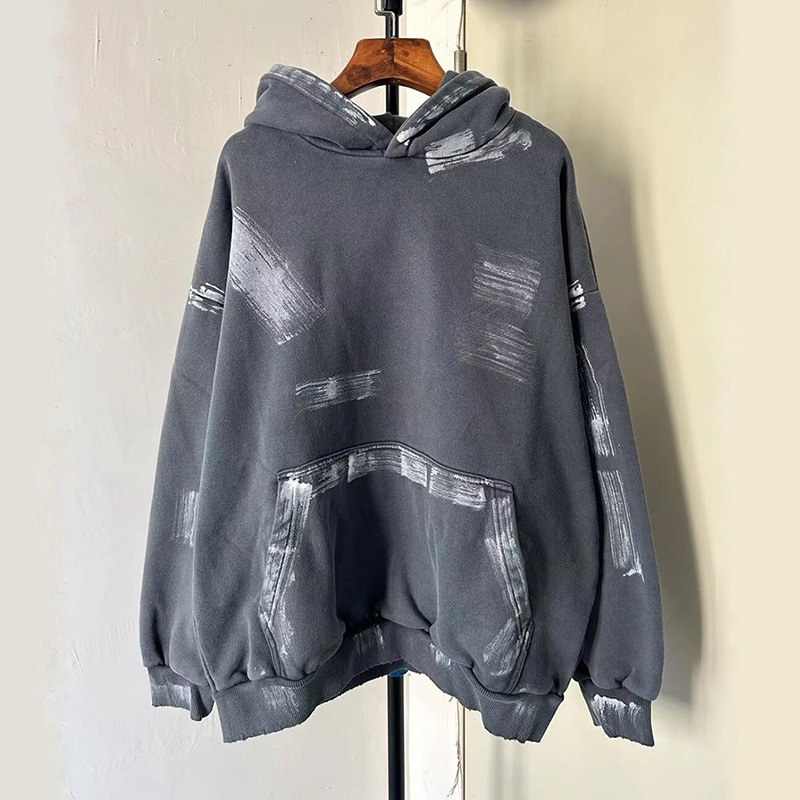 Comercio exterior al por mayor chaqueta con capuz pesada para hombres 2024 nuevos productos sueltos versátiles retro pareja de diseño original chaqueta