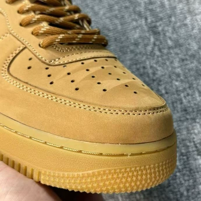 Putian Pure Original Af1 Air Force One Wheat Color Black Warrior Pure White Men's and Women's Sneakers Classic Air Cushion Couple Sports