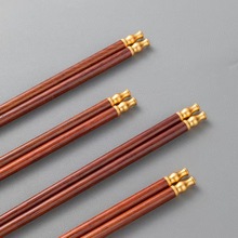 厂家批发酸枝木乌木筷子餐厅酒店饭店家用高档木筷子10双装木筷子