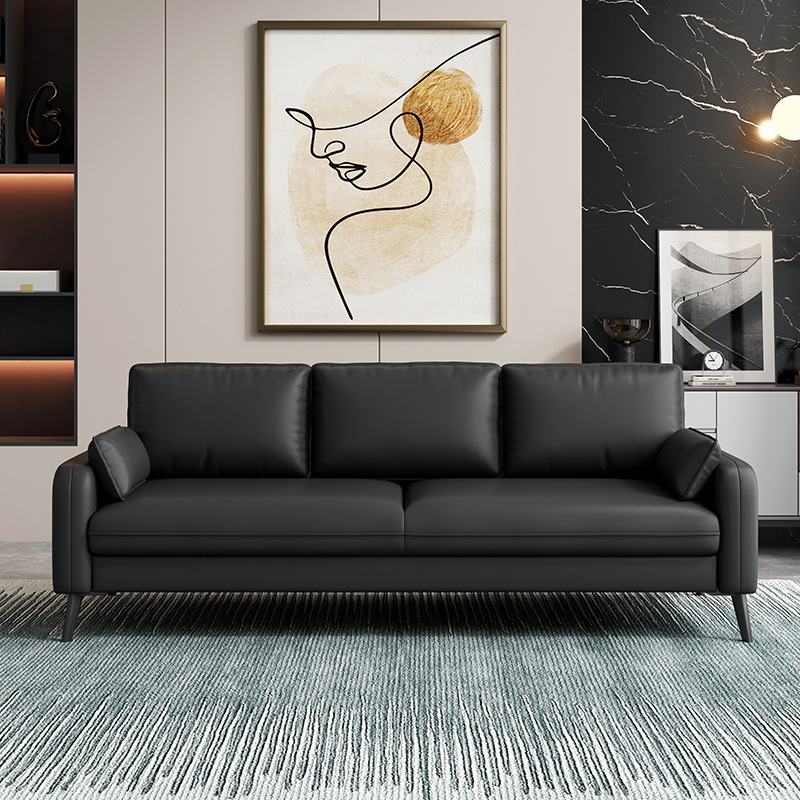 Sofá de oficina sala de recepción de negocios Área de reuniones Negociación simple Sofá de lujo moderno pequeño apartamento de alquiler