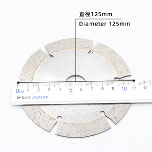 Foreign Trade Customized 4-Inch 110 Model 6-Tooth Stone Cutting Blade Hot-Pressed Diamond Saw Blade Dry Slicing Factory Direct Sale