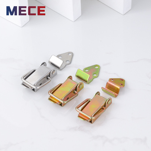 Stainless steel long buckle wooden box accessories packaging box lock transport box flight box hook buckle box lock car buckle