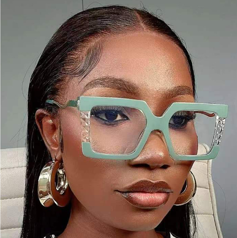 2023. aasta uus kast TR90 sinise valguse vastane lame peegel, lame nägu tänavapildistamiseks prillide raam_voghion.com