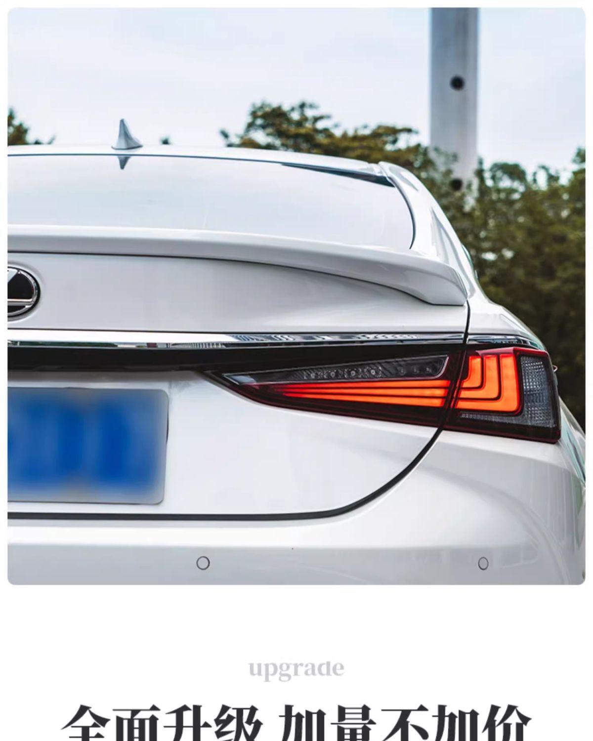 Suitable for Lexus ES200 tail ES260ES300h modification high-end sports tail accessories decoration