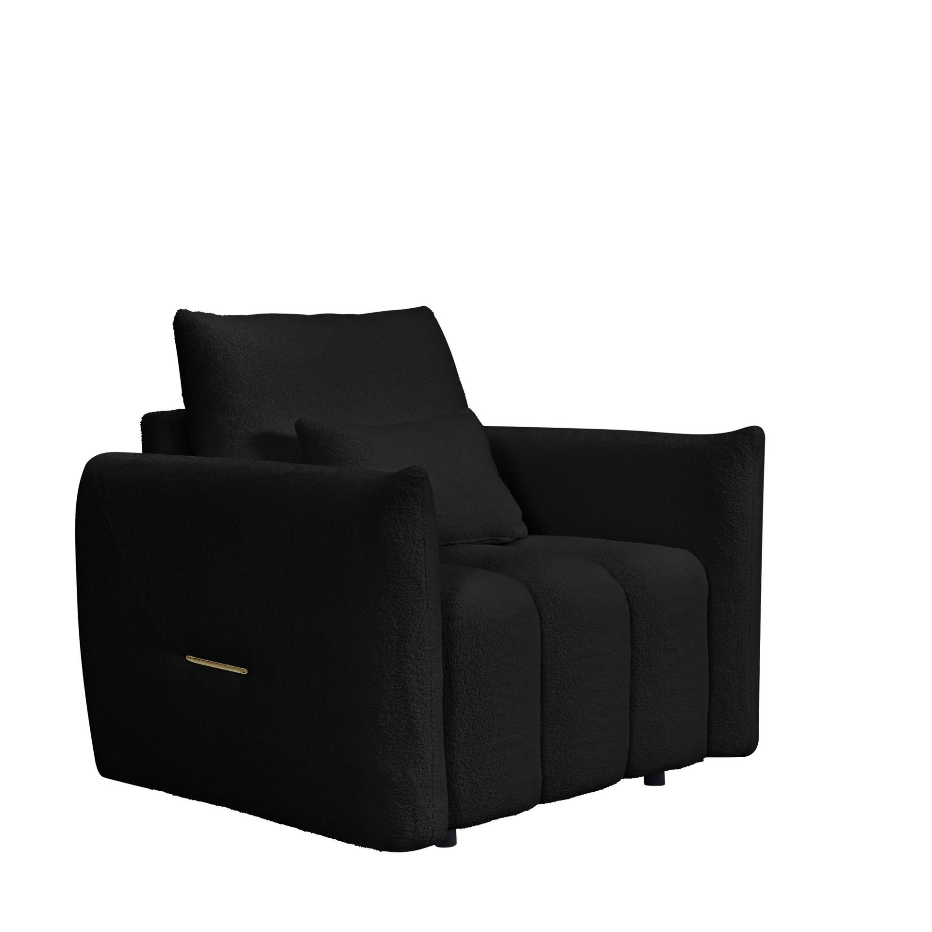 Sofá de tela de estilo italiano, sala de estar, apartamento pequeño, sofá recto de terciopelo para bebés, casa de alquiler, sofá de cuero con patas de gato image 3