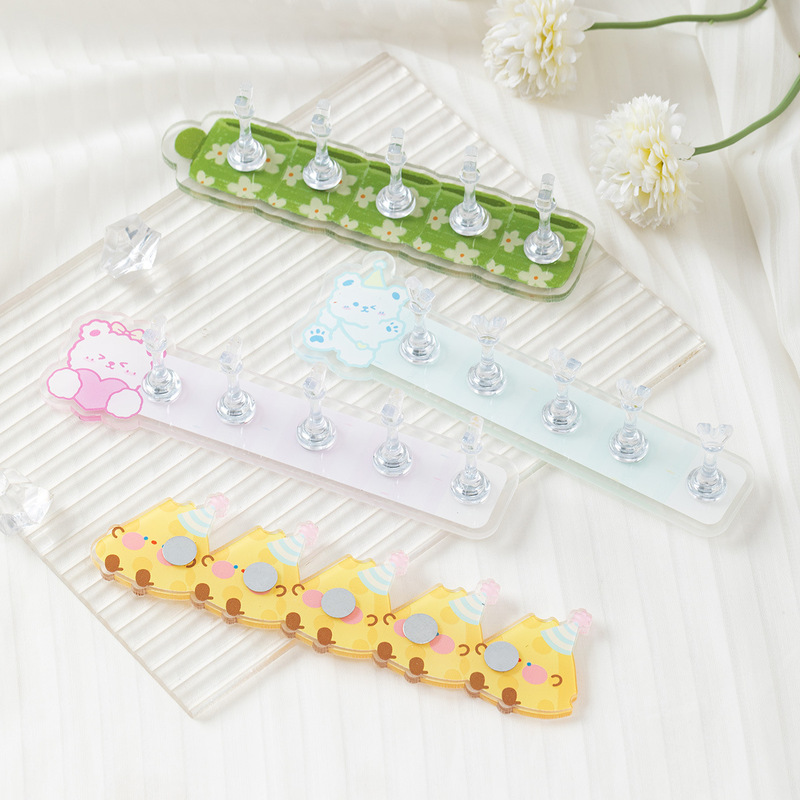 Nail Art Heightening Nail Holder Y-Shaped Chess Piece Base Set Practice Wearing Nail Display Stand with Magnet Fixed Bracket Nail Art Heightening Nail Holder Y-Shaped Chess Piece Base Set Practice Wearing Nail Display Stand with Magnet Fixed Bracket