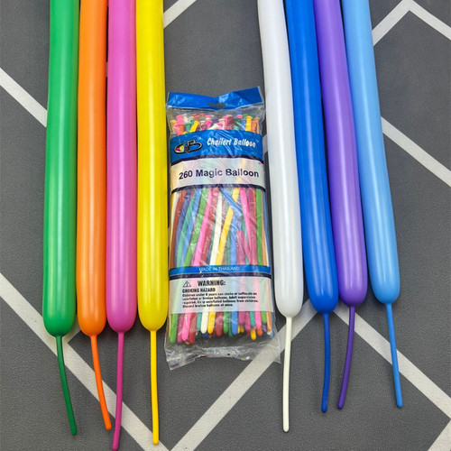 Thailand CB260 Magic Long Balloon 2g Thick Cartoon Animal Shape Clown Bouquet Woven Balloon Wholesale