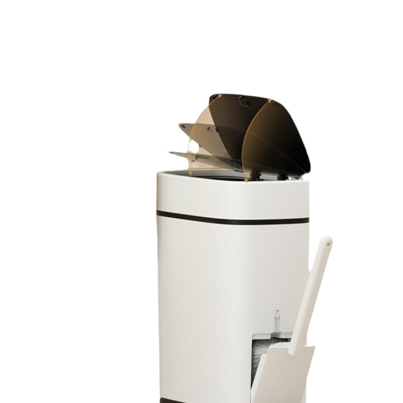 Trash bin toilet toilet Household has a small covered with small…