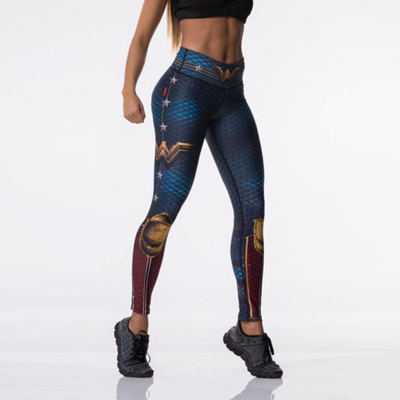 Women's Sports Leggings 3D Printing Elastic High Waist Yoga Pants Superhero Leggings Gym Fitness Running Women's Sports Leggings 3D Printing Elastic High Waist Yoga Pants Superhero Leggings Gym Fitness Running