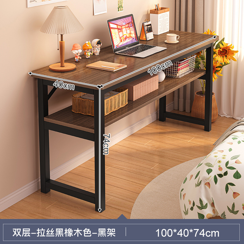 Escritorio de computadora escritorio de niñas dormitorio escritorio simple escritorio de alquiler de casa contra la pared escritorio de trabajo balcón estrecha tabla larga