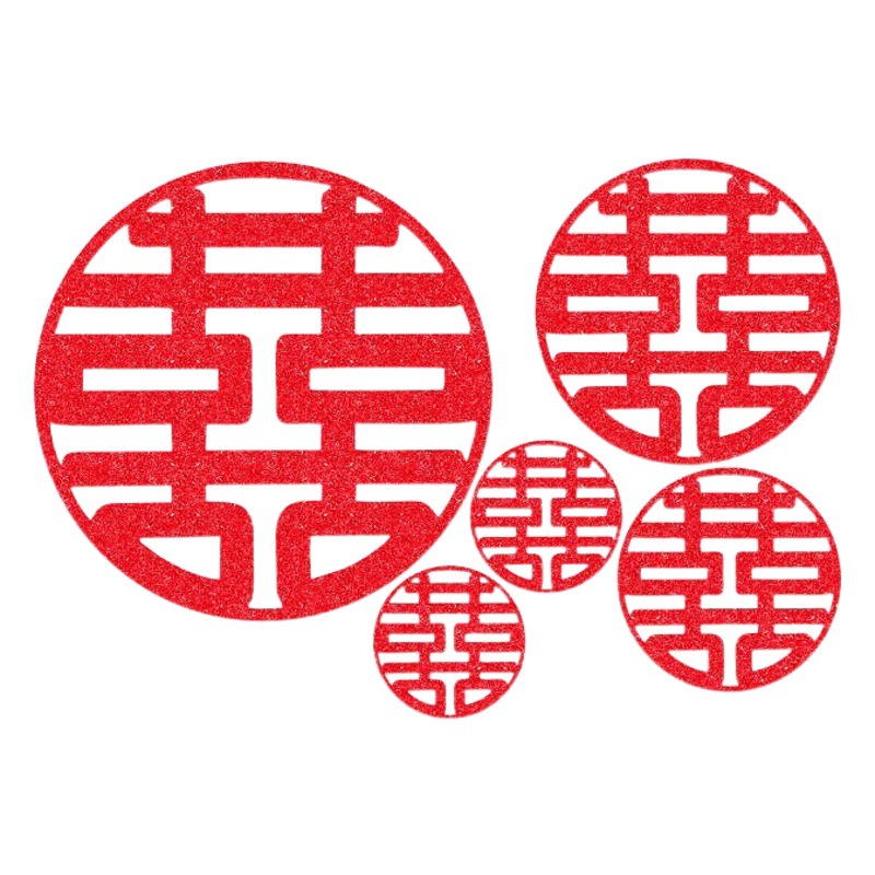 Pegatinas de habitaciones de bodas, pegatinas de puertas y ventanas, pegatinas de boda, adhesivo autoadhesivo, decoración especial de boda