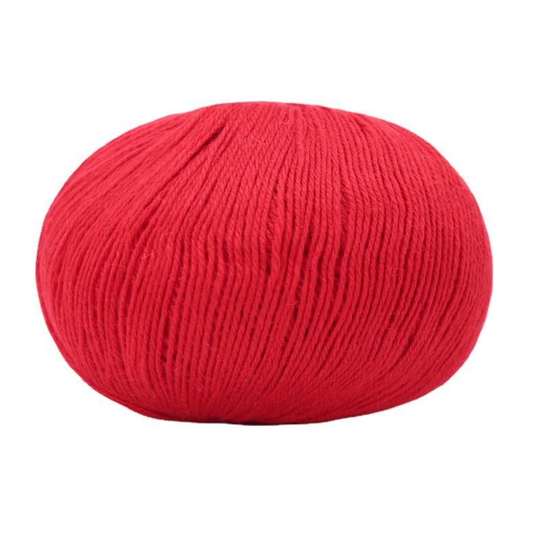 Lavado sin encogimiento Hilo de Cachemira de 3 hilos tejido a mano suave y ajustado bufanda de bebé sombrero abrigo hilo tejido a mano lana tejida a mano