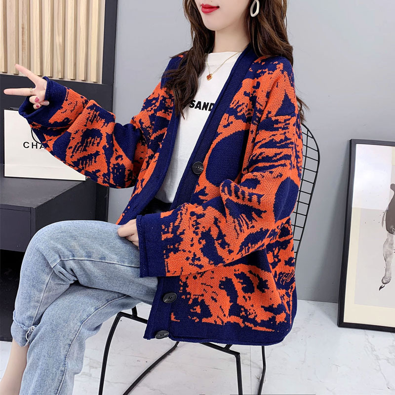 2021 new thick sweater cardigan women wi...