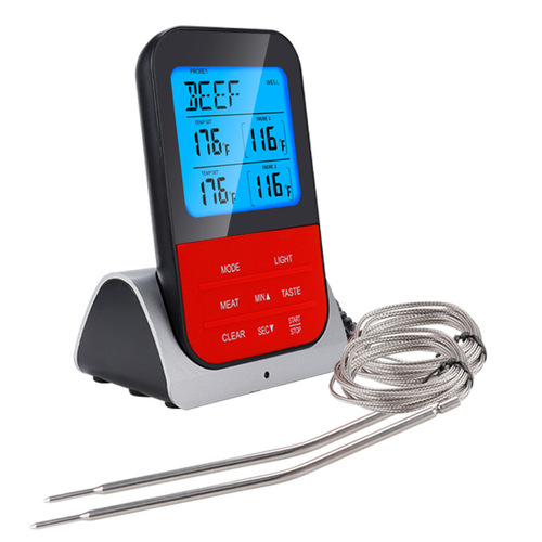 Cross-border wireless barbecue thermometer multi-functional electronic kitchen baking food thermometer home oven temperature measuring instrument
