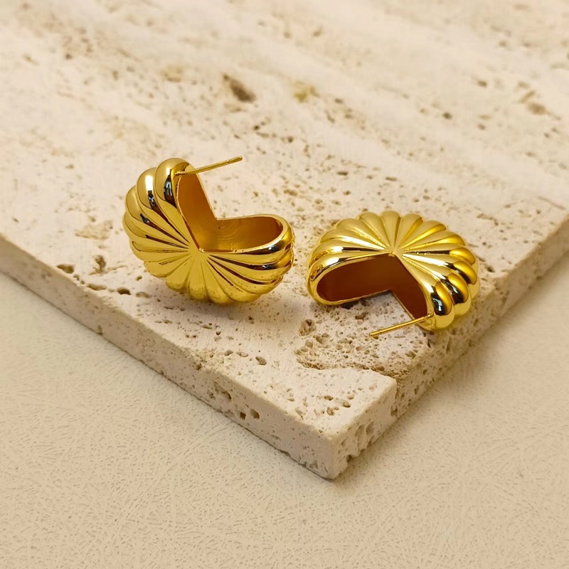 1 Pair Quantity 1 Pair Retro Geometric Plating Titanium Steel Ear Studs