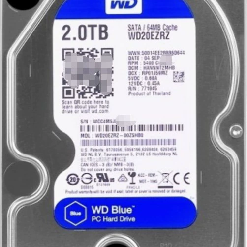 WD/Western Digital 2Т синий диск механический жесткий диск WD20EZRZ вертикальный 2Т таблица машина жесткий диск 5400 оборотов