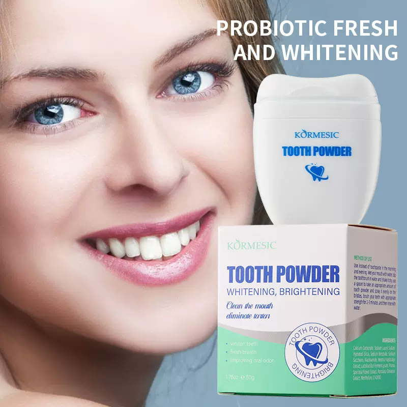 KORMESIC益生菌清洁清新口气牙粉Dental powder跨境外贸厂家批发