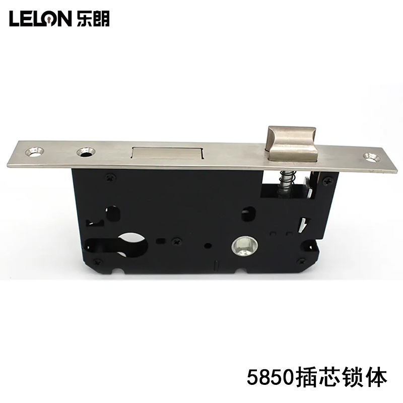 Antiguo tipo de puerta interior general 58 cerradura dormitorio puerta de madera silenciosa cerradura de acero inoxidable con llave de bloqueo de núcleo invertido