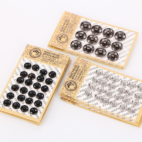 Black Metal Snap Button Factory Direct Sale Metal Snap Buttons, Copper Anti-Expo