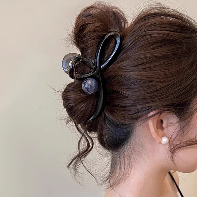 Acrílico grande, pinza de amor, pinza para el cabello, parte posterior de la cabeza femenina, pinza de tiburón, horquilla, pinza para el cabello, tocado, primavera y verano