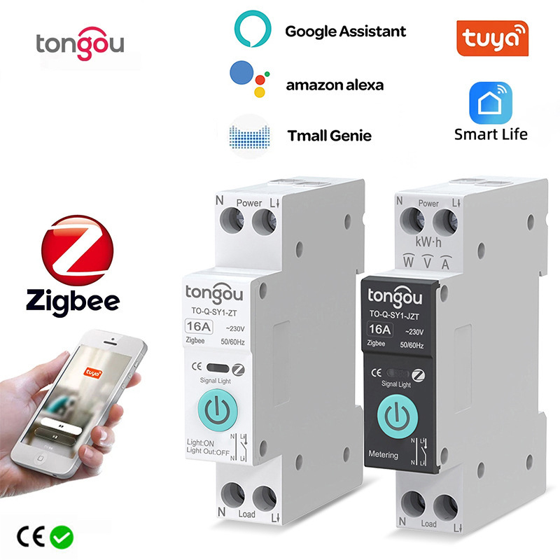 ZigBee graffiti smart circuit breaker switch mobile phone remote wireless remote control switch timing countdown cross-border