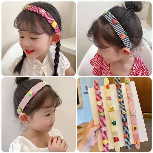 Children's summer Velcro headband girl's broken hair headband headband little girl bangs hairband headband hair accessories