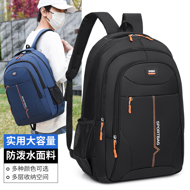Capacious backpack outside climbing