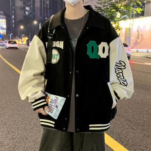 Manufacturer Produces American-Style Men's Spring and Autumn New Trendy Versatile Korean Embroidered Casual Tops Youth Jackets Outerwear