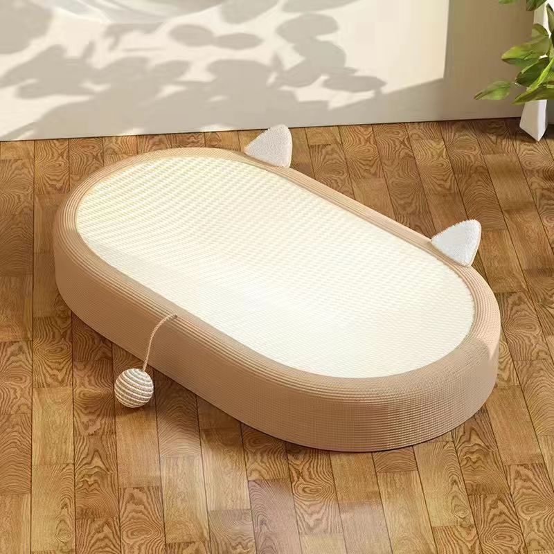 Resistente al desgaste gato agarrar tablero de tela de seda gato agarrar tablero de gato nido de gato elíptico no se puede agarrar artefacto de garra de molienda no se puede agarrar