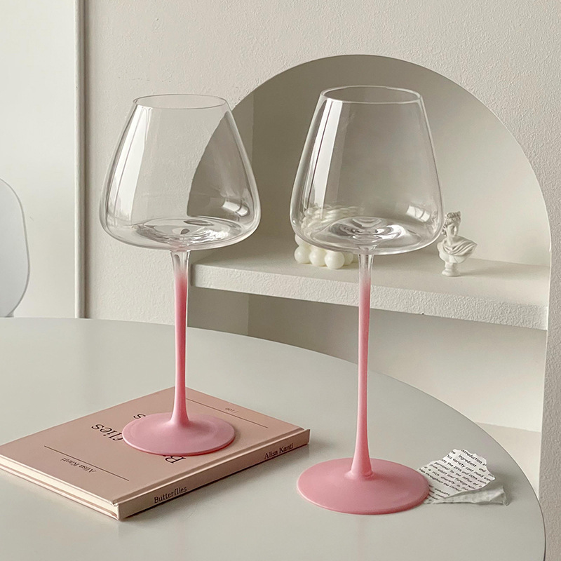 Vaso de vino francés de alto valor creativo de lujo ligero casero de vidrio de alta calidad copa de champán vino blanco copa de vino tinto